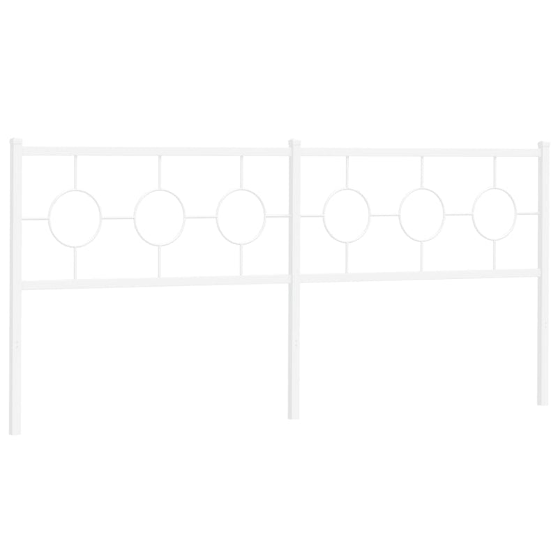 vidaXL fehér fém fejtámla 200 cm