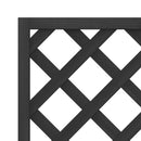 vidaXL fekete tömör fenyőfa rácsos ültetőláda