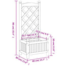 vidaXL szürke tömör fenyőfa rácsos ültetőláda