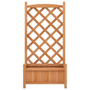 vidaXL tömör fenyőfa virágláda ráccsal 55 x 29,5 x 110 cm