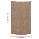 vidaXL 10 db jutazsák 60 x 105 cm 100% juta 220 gsm