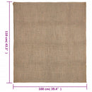 vidaXL 5 db jutazsák 100x110 cm 100% juta 220 g/m²