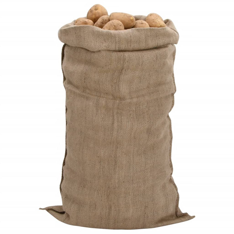 vidaXL 10 db jutazsák, 65 x 135 cm, 100% juta, 340 g/m²