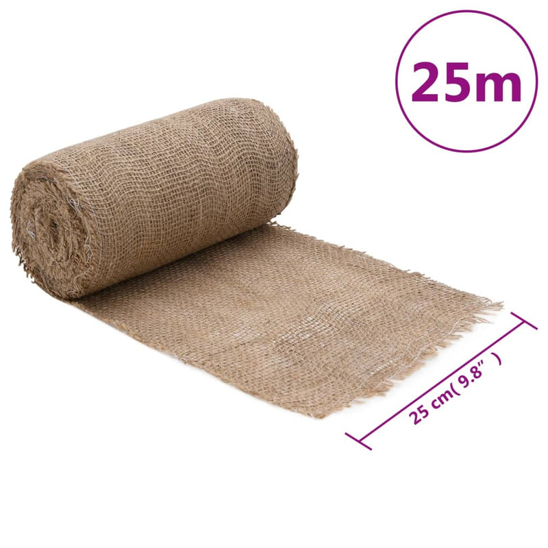 vidaXL jutatekercs 0,25 x 25 m 100% juta 200 g/m2