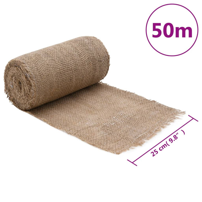 vidaXL jutatekercs 0,25 x 50 m 100% juta 200 gsm