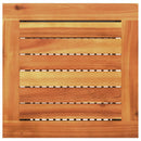 vidaXL fekete polyrattan és akácfa kerti asztal 40 x 40 x 42 cm