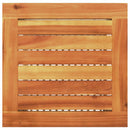 vidaXL bézs polyrattan és akácfa kerti asztal 40 x 40 x 42 cm