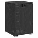 vidaXL fekete polyrattan propántartály borító asztal 40 x 40 x 60 cm