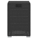 vidaXL fekete polyrattan propántartály borító asztal 40 x 40 x 60 cm