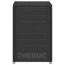vidaXL fekete polyrattan propántartály borító asztal 40 x 40 x 60 cm