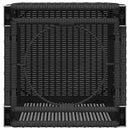 vidaXL fekete polyrattan propántartály borító asztal 40 x 40 x 60 cm