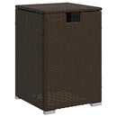 vidaXL barna polyrattan propántartály borító asztal 40 x 40 x 60 cm