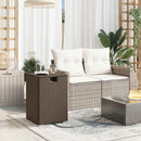 vidaXL barna polyrattan propántartály borító asztal 40 x 40 x 60 cm