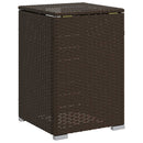 vidaXL barna polyrattan propántartály borító asztal 40 x 40 x 60 cm