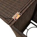 vidaXL barna polyrattan propántartály borító asztal 40 x 40 x 60 cm
