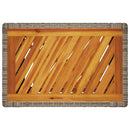 vidaXL szürke polyrattan falapos kerti kisasztal 60x40x75 cm