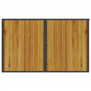 vidaXL fekete polyrattan falapos kerti asztal 110 x 68 x 70 cm