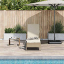 vidaXL Napozóágy párnával 1-személy Bézs 157 x 55 x 92cm polirattan