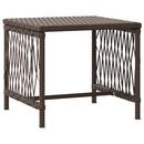 vidaXL Napozóágy párnával 2 pcs Barna 35 x 35 x 32cm polirattan