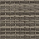 vidaXL 2 személyes szürke polyrattan kerti kanapé zsámolyokkal