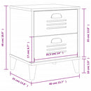 vidaXL VIKEN fehér szerelt fa éjjeliszekrény