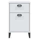 vidaXL VIKEN fehér szerelt fa éjjeliszekrény