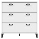 vidaXL VIKEN fehér szerelt fa fiókos szekrény