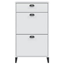 vidaXL VIKEN fehér szerelt fa cipőszekrény