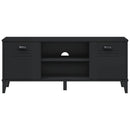 vidaXL VIKEN fekete szerelt fa cipőtároló pad 106 x 35 x 45 cm