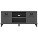 vidaXL VIKEN antracitszürke szerelt fa cipőtároló pad 106 x 35 x 45 cm