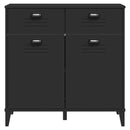 vidaXL VIKEN fekete szerelt fa tálalószekrény 80 x 40 x 80 cm