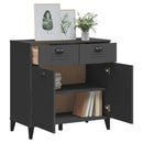 vidaXL VIKEN antracitszürke szerelt fa tálalószekrény 80 x 40 x 80 cm