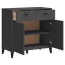 vidaXL VIKEN antracitszürke szerelt fa tálalószekrény 80 x 40 x 80 cm