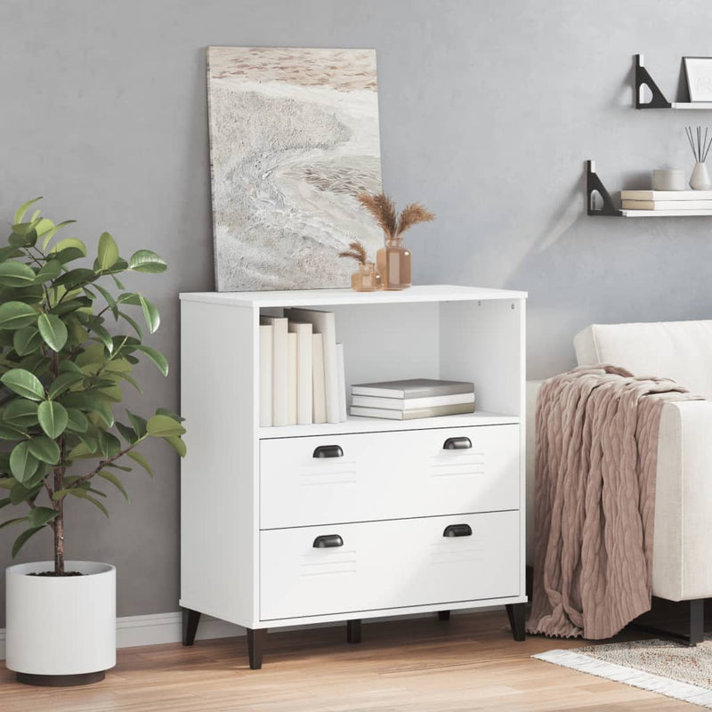 vidaXL VIKEN fehér szerelt fa könyvszekrény 80 x 40 x 90 cm