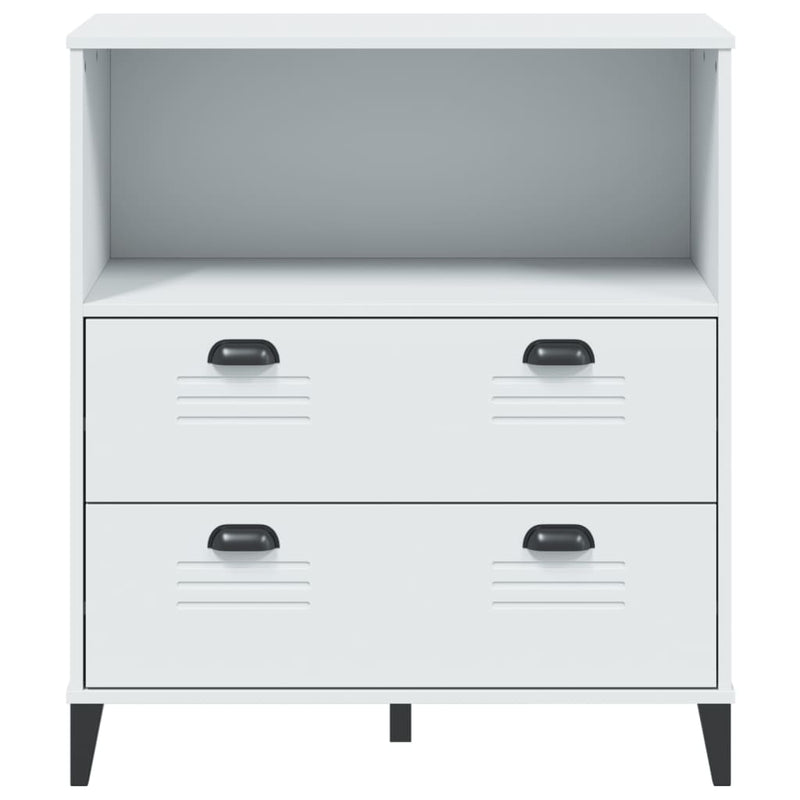 vidaXL VIKEN fehér szerelt fa könyvszekrény 80 x 40 x 90 cm