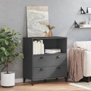 vidaXL VIKEN antracitszürke szerelt fa könyvszekrény 80 x 40 x 90 cm