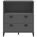 vidaXL VIKEN antracitszürke szerelt fa könyvszekrény 80 x 40 x 90 cm