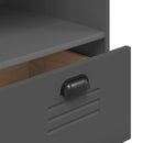 vidaXL VIKEN antracitszürke szerelt fa könyvszekrény 80 x 40 x 90 cm