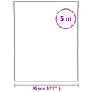 vidaXL matt szürke PVC statikus ablakfólia 45 x 500 cm