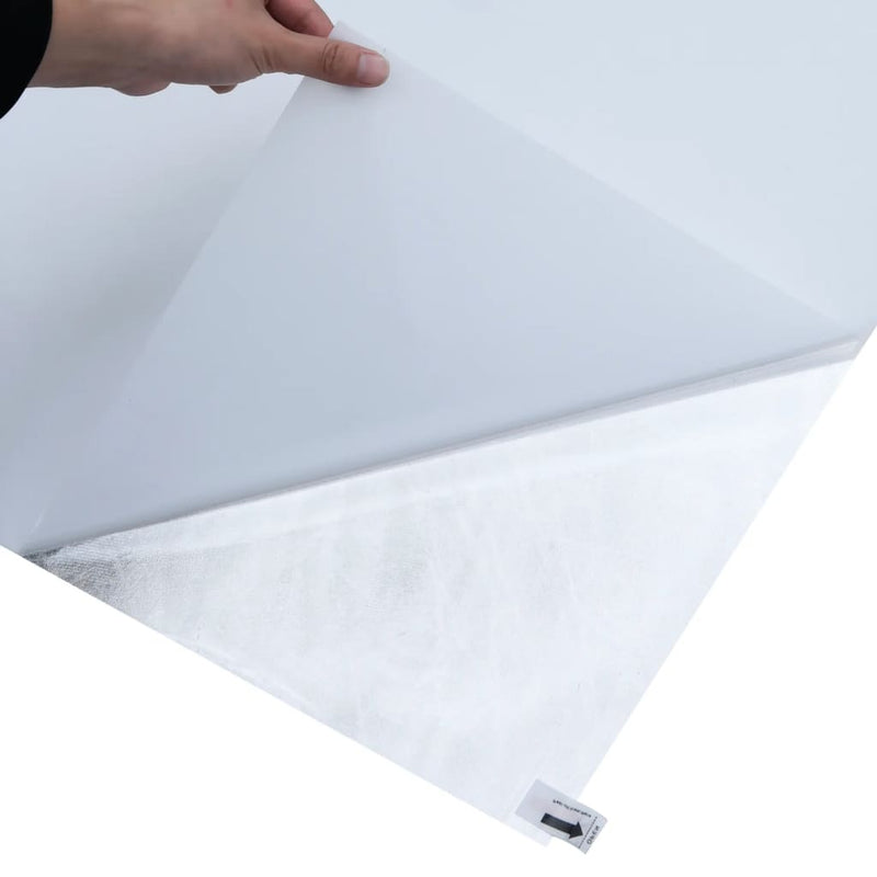 vidaXL matt fehér PVC statikus ablakfólia 60 x 2000 cm