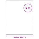 vidaXL matt fehér PVC statikus ablakfólia 90 x 500 cm