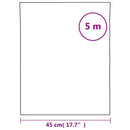 vidaXL matt fekete PVC statikus ablakfólia 45 x 500 cm