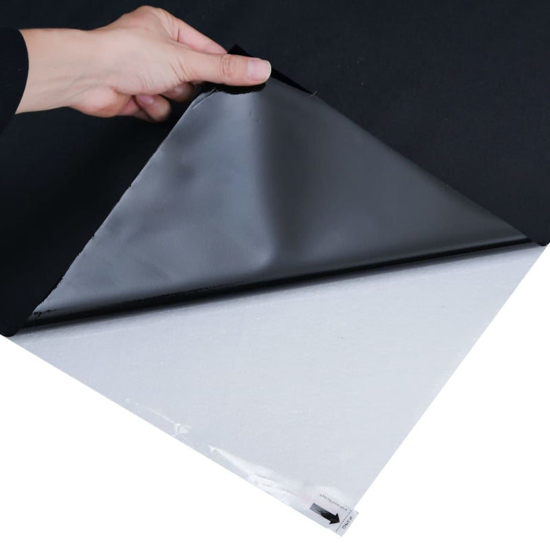 vidaXL matt fekete PVC statikus ablakfólia 90 x 1000 cm