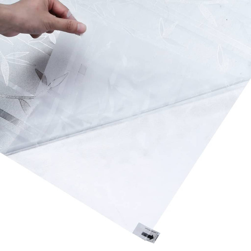 vidaXL matt bambusz mintás PVC ablakfólia 90 x 500 cm