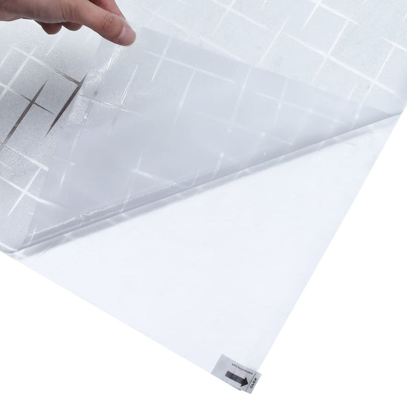 vidaXL matt csillagmintás PVC ablakfólia 45 x 500 cm