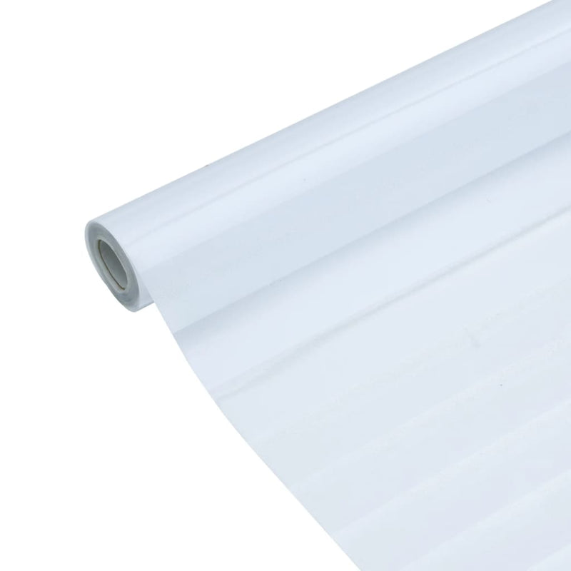 vidaXL matt csíkos mintás PVC ablakfólia 45 x 500 cm