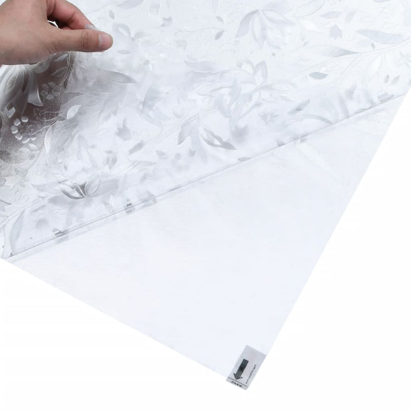 vidaXL matt virágminta PVC ablakfólia 45 x 500 cm