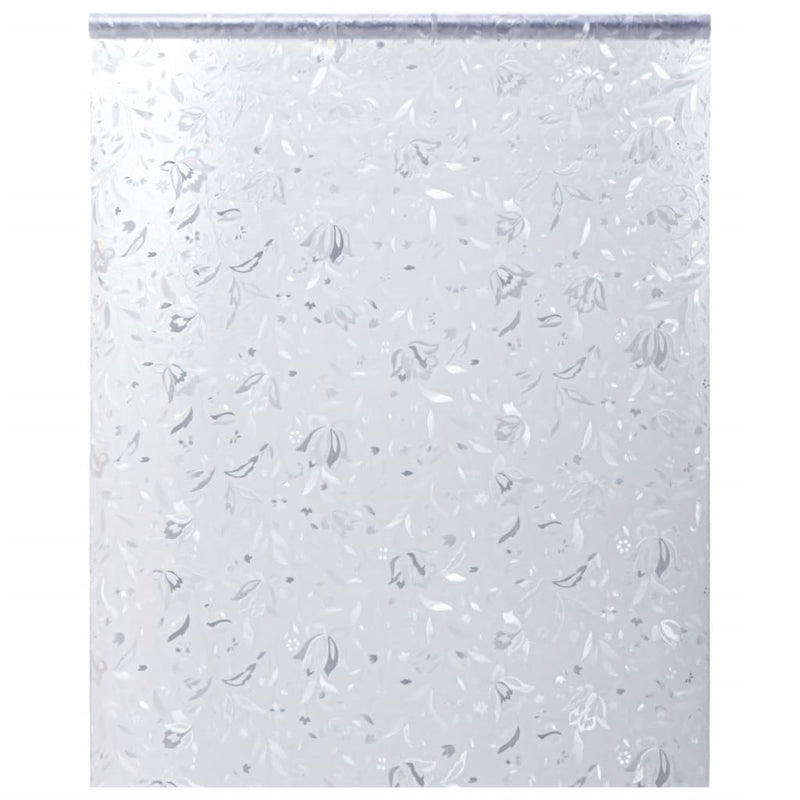 vidaXL matt virágminta PVC ablakfólia 60 x 500 cm
