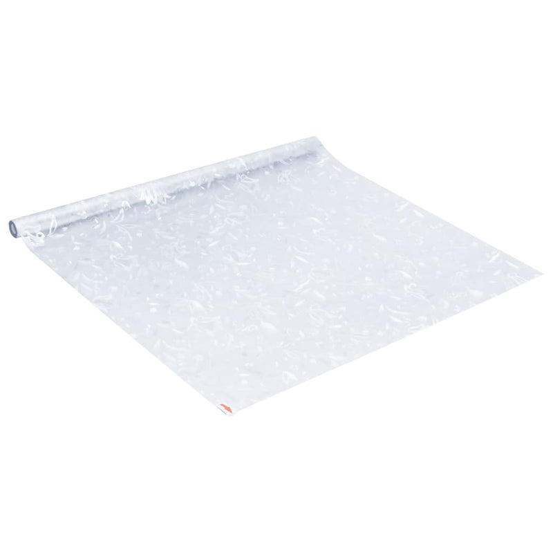 vidaXL matt virágminta PVC ablakfólia 60 x 500 cm