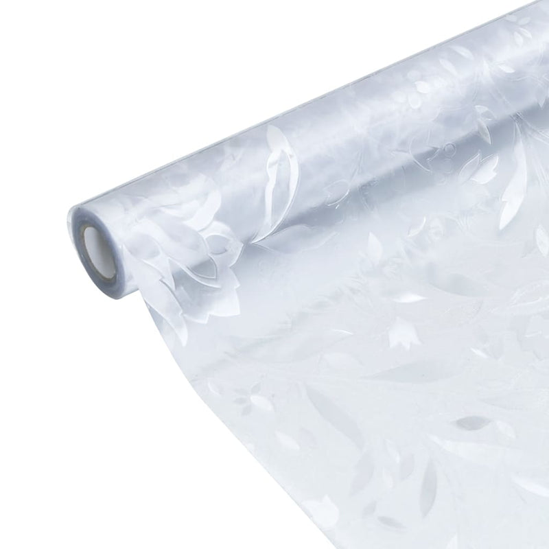 vidaXL matt virágminta PVC ablakfólia 60 x 500 cm